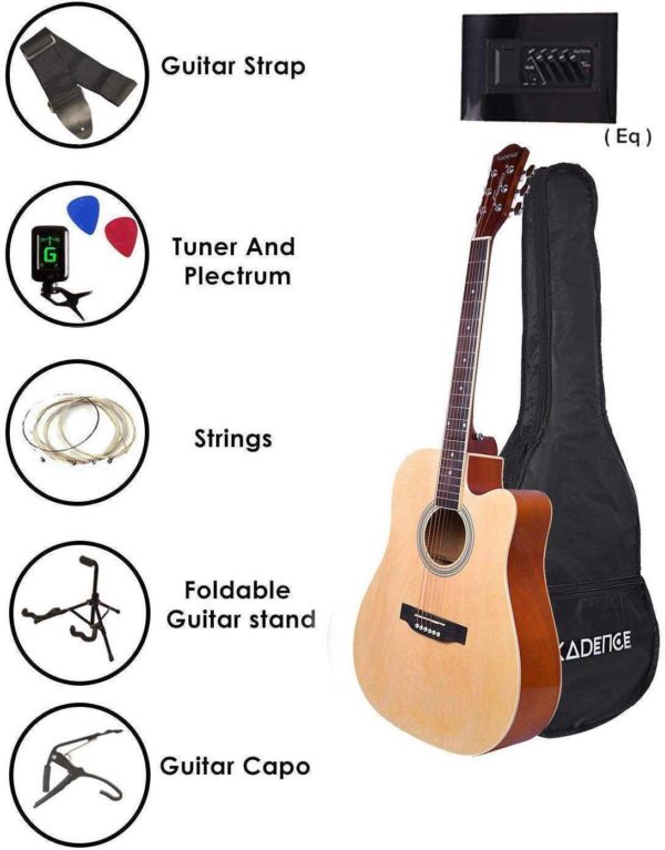 Kadence Frontier Jumbo Semi Acoustic Guitar With Combo Pack